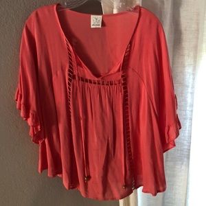 Ella Moss Coral Top